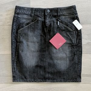 RW&Co black denim skirt
